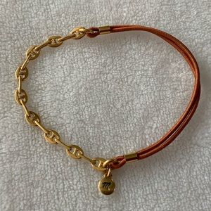 Madewell Gold Link Elastic Stretch Bracelet